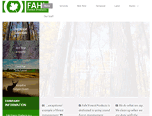 Tablet Screenshot of fahlforest.com